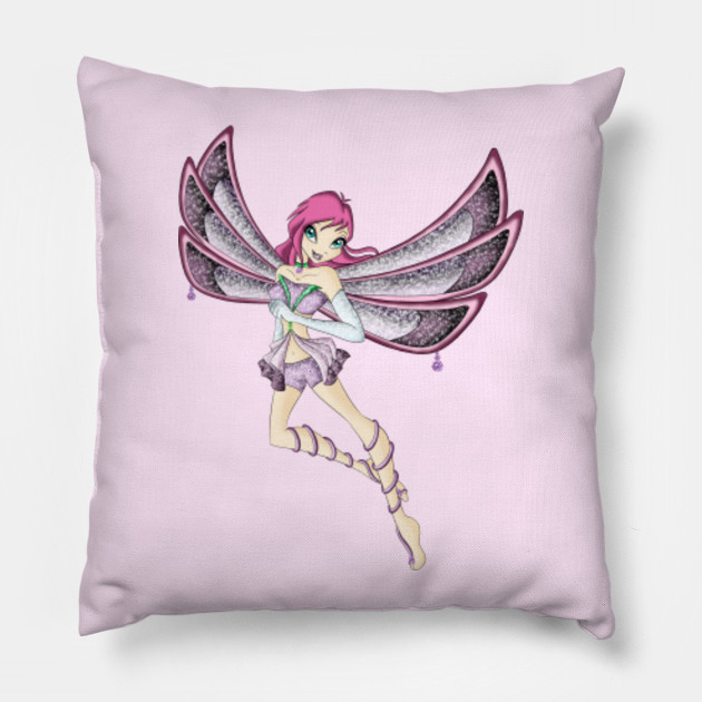 tecna enchantix winx club pillow teepublic