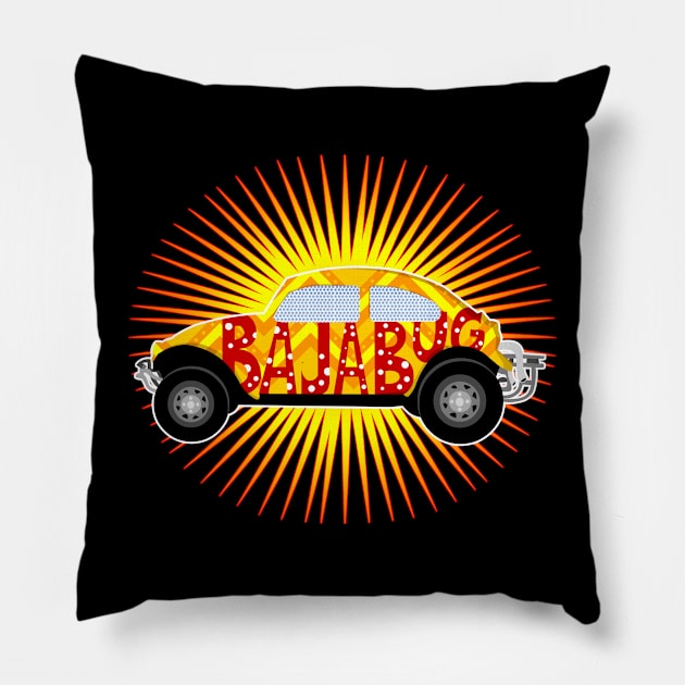 Baja Bug Pillow by scoffin