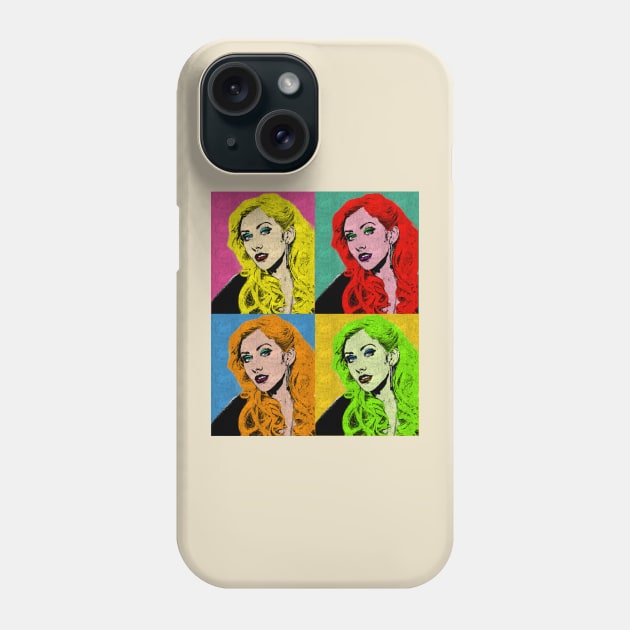 christina aguirela 80s Pop Art Style Phone Case by ArtGaul