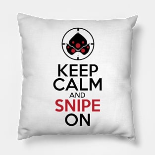 Keep Calm and Snipe On Pillow