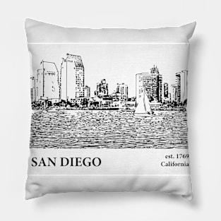 San Diego - California Pillow