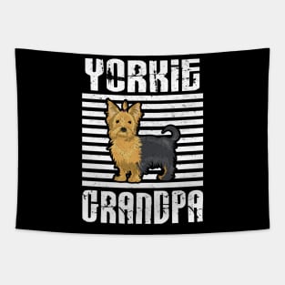 Yorkie Grandpa Proud Dogs Tapestry