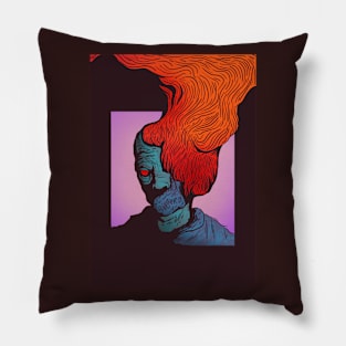 burning head Pillow