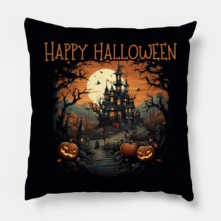 Happy Halloween, castle Pillow