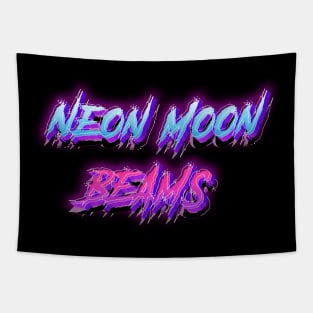 Neon Moon Beams Tapestry