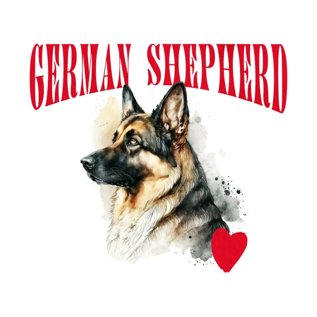 German Shepherd Dog Lover by MEWRCH