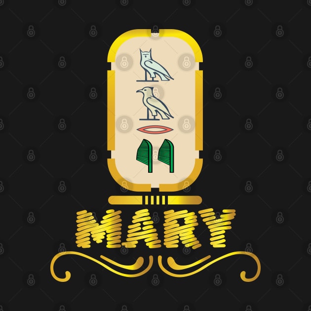 MARY-American names in hieroglyphic letters,  a Khartouch by egygraphics