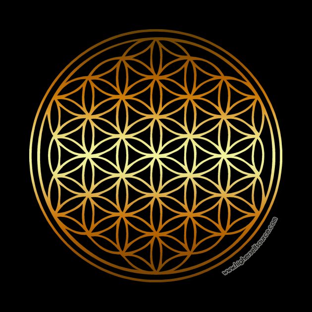 Golden Flower of Life by HigherSelfSource