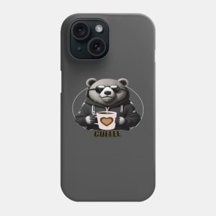 COFEE WITH BEAR DESIGN Phone Case