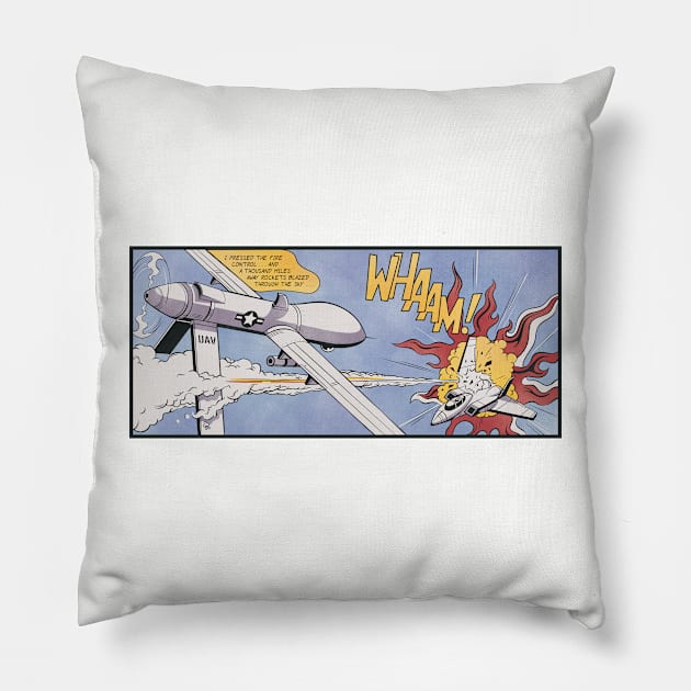 Whaam! A Modern reimagining Pillow by Nathanjoyce