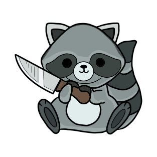 Racoon with a knife! T-Shirt