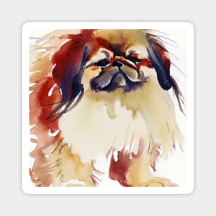 Pekingese Watercolor - Dog Lover Gifts Magnet