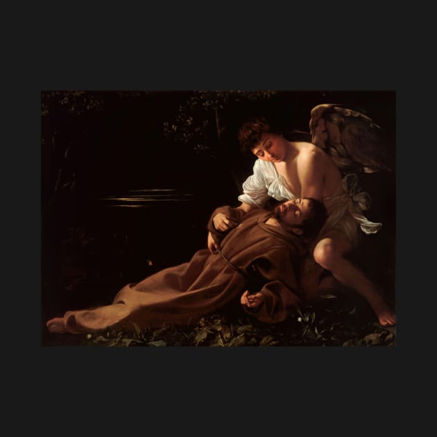 Francis of Assisi in Ecstasy - Michelangelo Merisi da Caravaggio by themasters