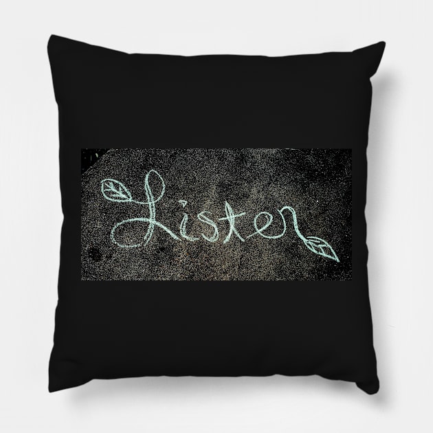 Listen to the Children Pillow by laceylschmidt