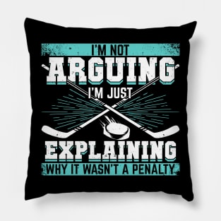 Funny Ice Hockey Player Gift Pillow