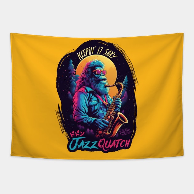 Jazzquatch Tapestry by Fresh! Printsss ™