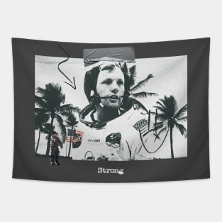 Neil Armstrong Space Vintage Tapestry