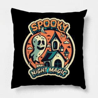 Spooky night magic Pillow