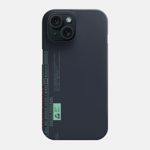 Nostromo Self Destruct Phone Case by BadBox