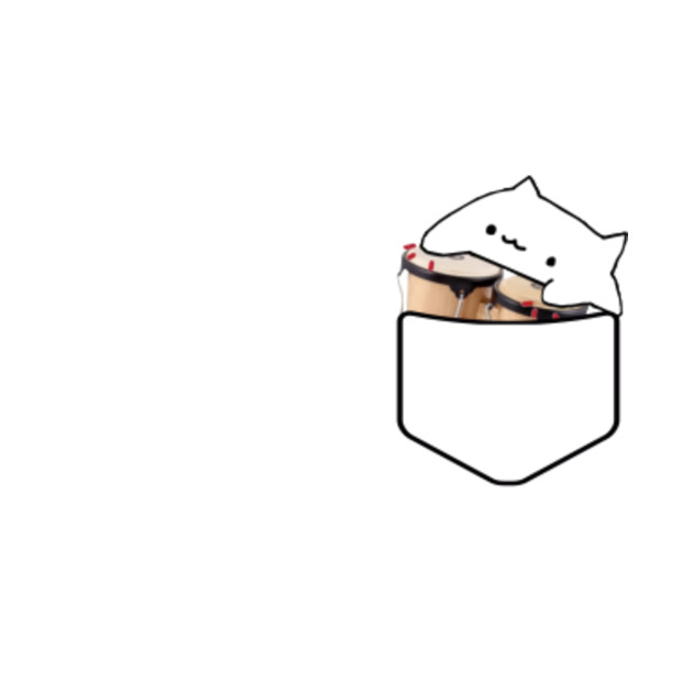 cat in the pocket t shirt