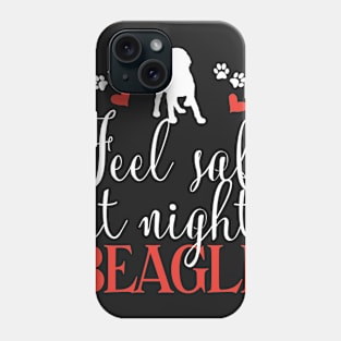 Feel safe at night beagle Phone Case