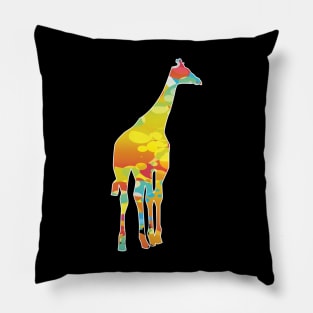 Cool giraffes colorful tshrit Pillow