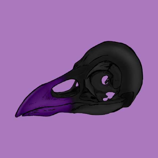 Raven Skull by Basicallyimbored