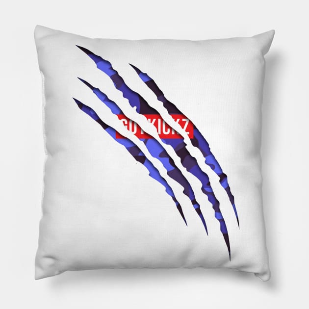 GOTKICKZ Logo (Camo Claw) Pillow by GOTKICKZ