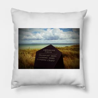 Utah Beach Normandy France Pillow