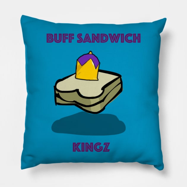 Buff Sandwich Kingz Pillow by Yellowonder