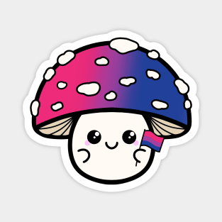 Bisexual Pride Mushroom Magnet