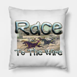 Harness Race to the Wire Pillow