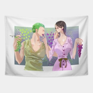 Zoro Robin One Piece Love Tapestry