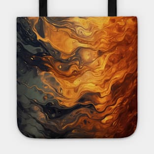 Stylized Liquid Gold Surface Tote