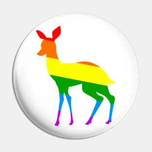 Raindoe (Rainbow Doe) Pin