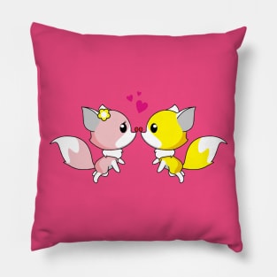 Kissy Foxes Pillow