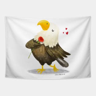 Bald Eagle Bird in love Tapestry