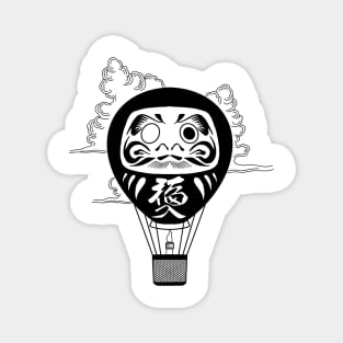 Daruma flying high. Magnet