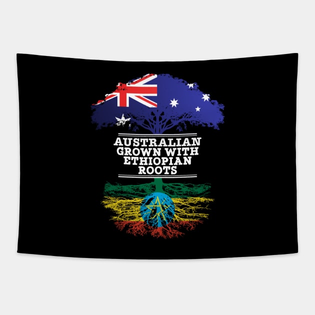 Australian Grown With Ethiopian Roots - Gift for Ethiopian With Roots From Ethiopia Tapestry by Country Flags