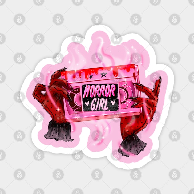 Horror Girl Magnet by Pink Fang