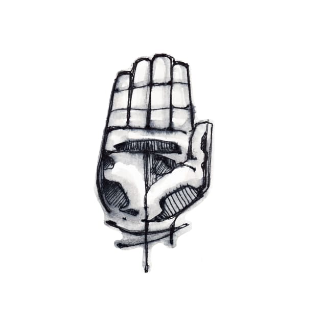 Human hand illustration by bernardojbp