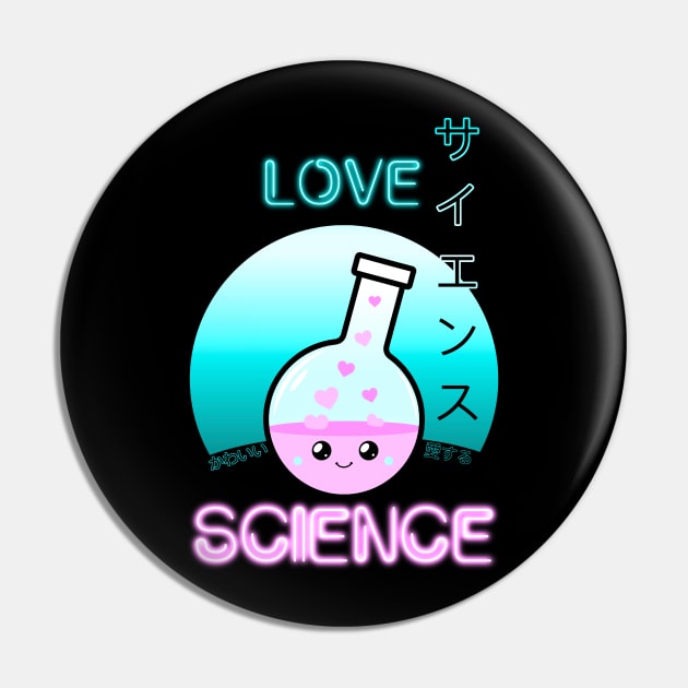 Love Science Kawaii Cute Chemistry Flask Japanese Aesthetic