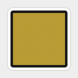 White squares in mustard yellow Magnet