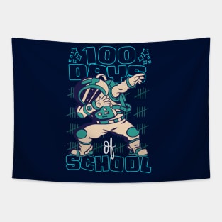 100 Days of school featuring an Astronaut Dabbing Tapestry