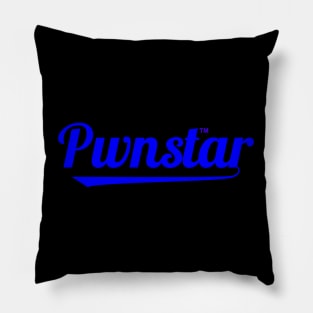 Pwnstar™ Royal Blue Baseball Swash 1 Pillow