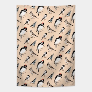 Backyard Bird Pattern Tapestry