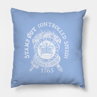 1765 Rights of Free Speech design on dark colors Pillow