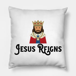 Jesus Reigns Christian Pillow
