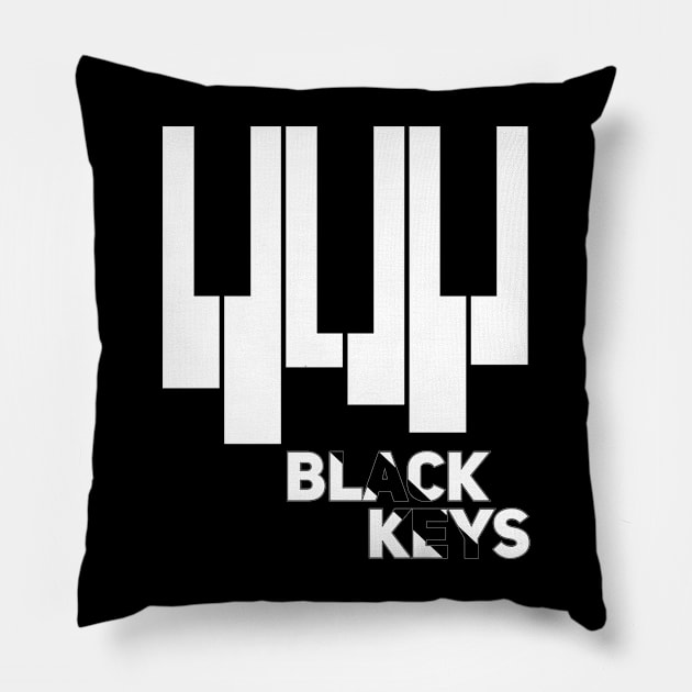 Piano // Black Keys Pillow by Degiab