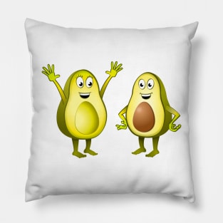 Two happy avocado’s Pillow